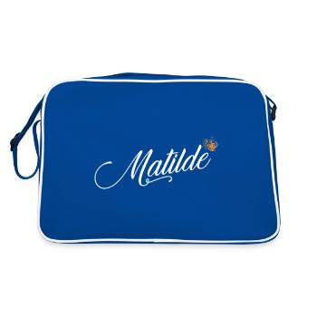 Matilde Nom pour les femmes Enfants Bambins - Matilde - Sac Retro - bleu/blanc - Dos