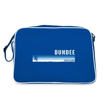 Dundee Scotland Heritage Souvenir Scottish UK - Retro Bag - blue/white - Back