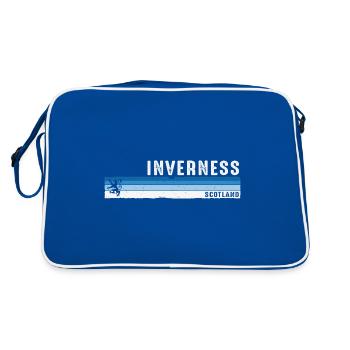 Inverness, Écosse, Highlands City, Écosse, Royaume-Uni - Sac Retro - bleu/blanc - Dos