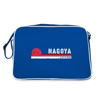 Vintage Nagoya Japan Japanese for Asia Lover Men - Retro Bag - blue/white - Back