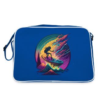 Surfeur Galactique - Sac Retro - bleu/blanc - Dos