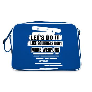 Paix 60s Idée cadeau Citation Anti Guerre Paix pour Paris - Sac Retro - bleu/blanc - Dos