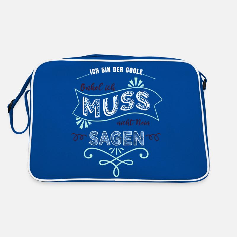 elternschaft humor onkel geschenk Retro Tasche