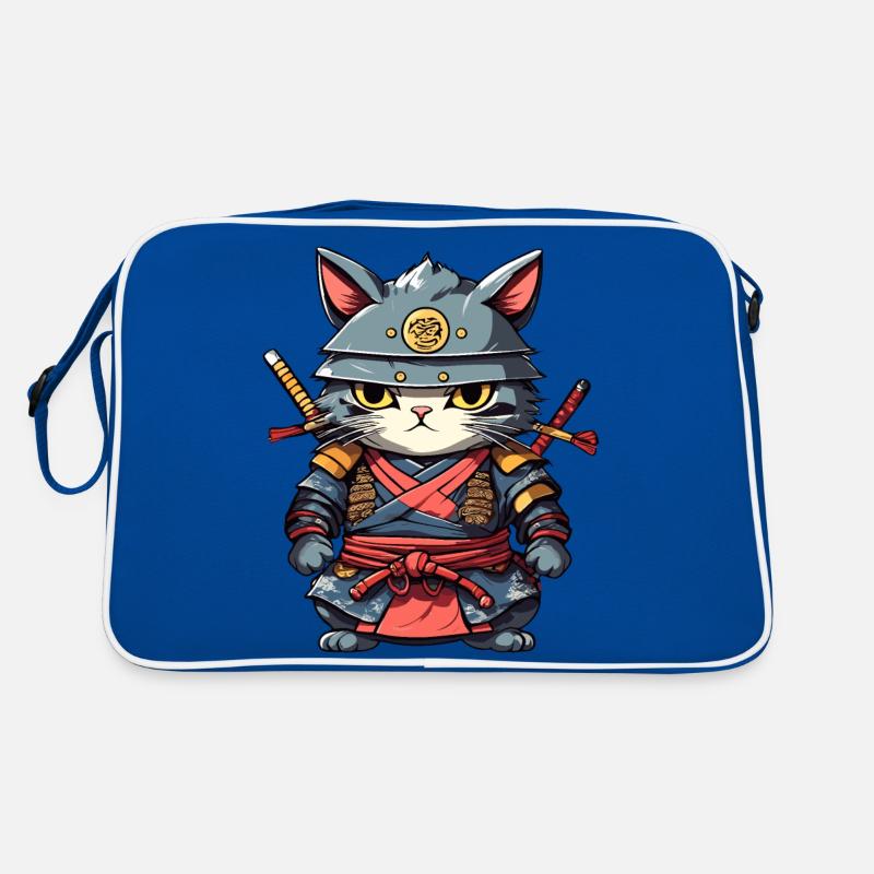 Samurai-Katze #17 Retro Tasche