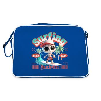 Surf Beachvibes - Sac Retro - bleu/blanc - Dos