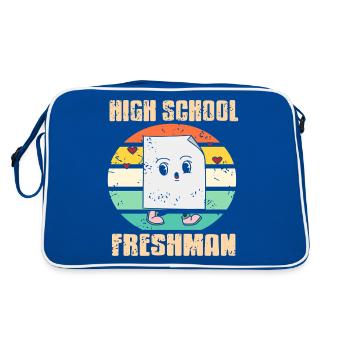Retro High School Freshman Humor Vibe - Retro Bag - blue/white - Back