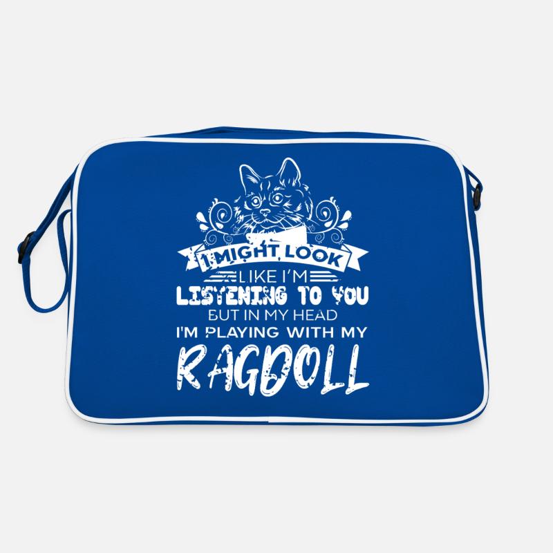 Drôle Ragdoll Chat Obsession Écoute Sarcastique Sac Retro