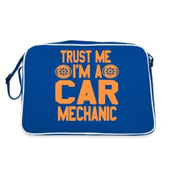 Croyez-moi, je suis un mécanicien automobile Garage Confiance - Sac Retro - bleu/blanc - Dos
