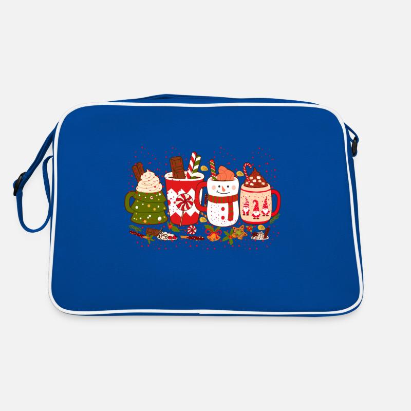 Weihnachtskaffee, Weihnachtsfeier, Weihnachtsstimmung Retro Tasche