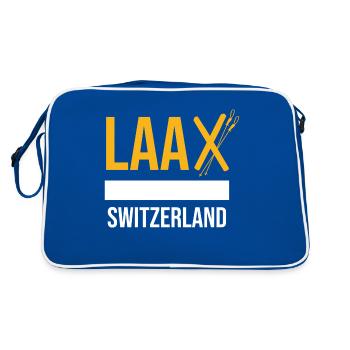 Laax, the Graubünden dream - Retro Bag - blue/white - Back