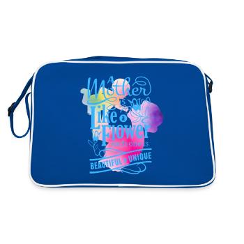 MOTHER BEAUTIFUL & UNIQUE - Retro Bag - blue/white - Back
