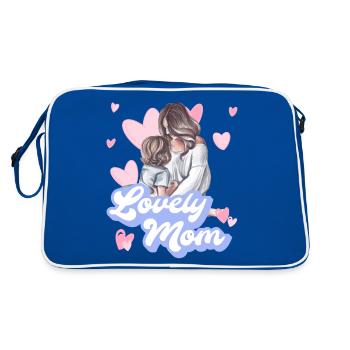 MAMAN ADORABLE - Sac Retro - bleu/blanc - Dos