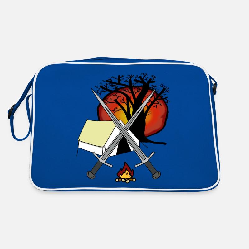 Mittelalter Camp Lager Krieger Schwerter Krieger Retro Tasche
