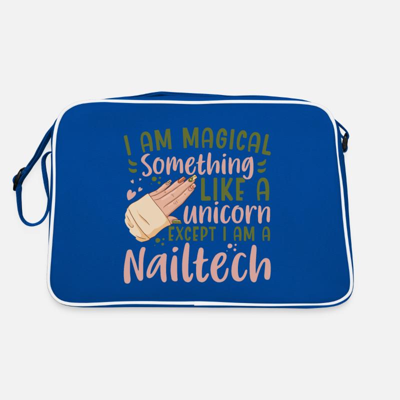 Ich Bin Ein Magisches Einhorn Nail Tech Retro Tasche
