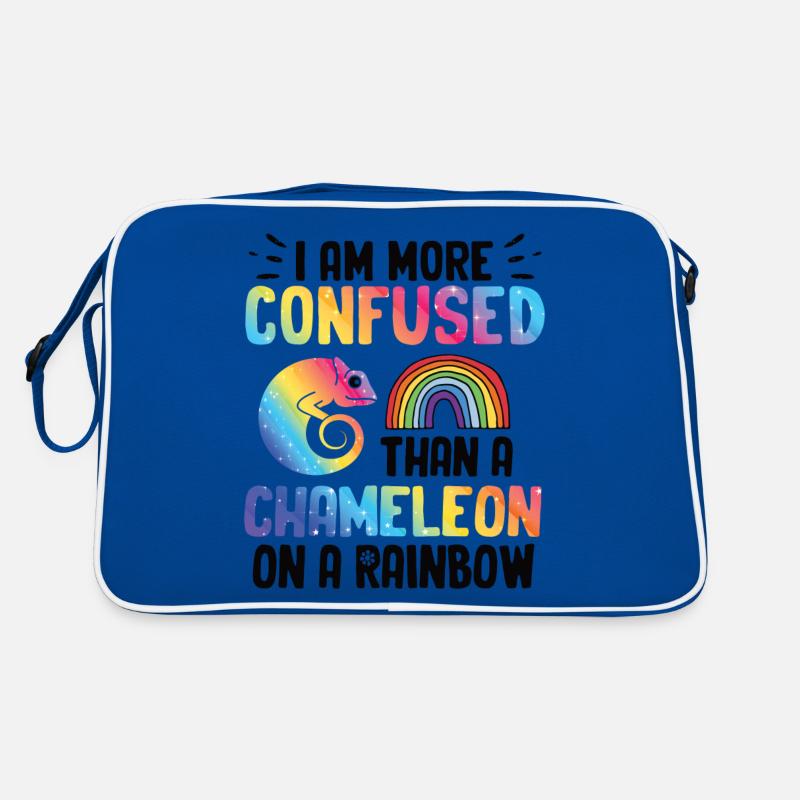 Ich Bin Verwirrter Als Ein Chamäleon Retro Tasche