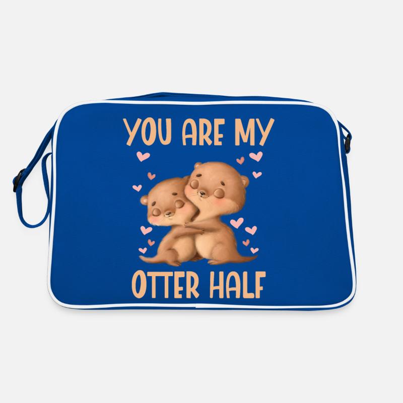Tu es ma loutre demi-Saint-Valentin Sac Retro