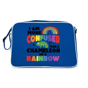 Je suis plus confus qu’un caméléon - Sac Retro - bleu/blanc - Dos