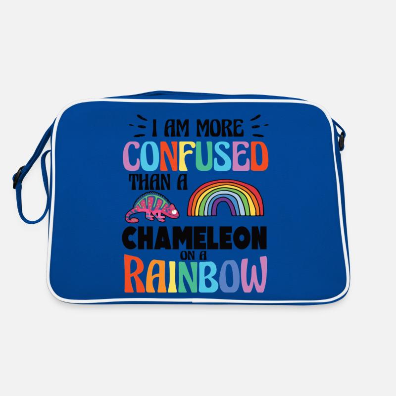 Ich Bin Verwirrter Als Ein Chamäleon Retro Tasche
