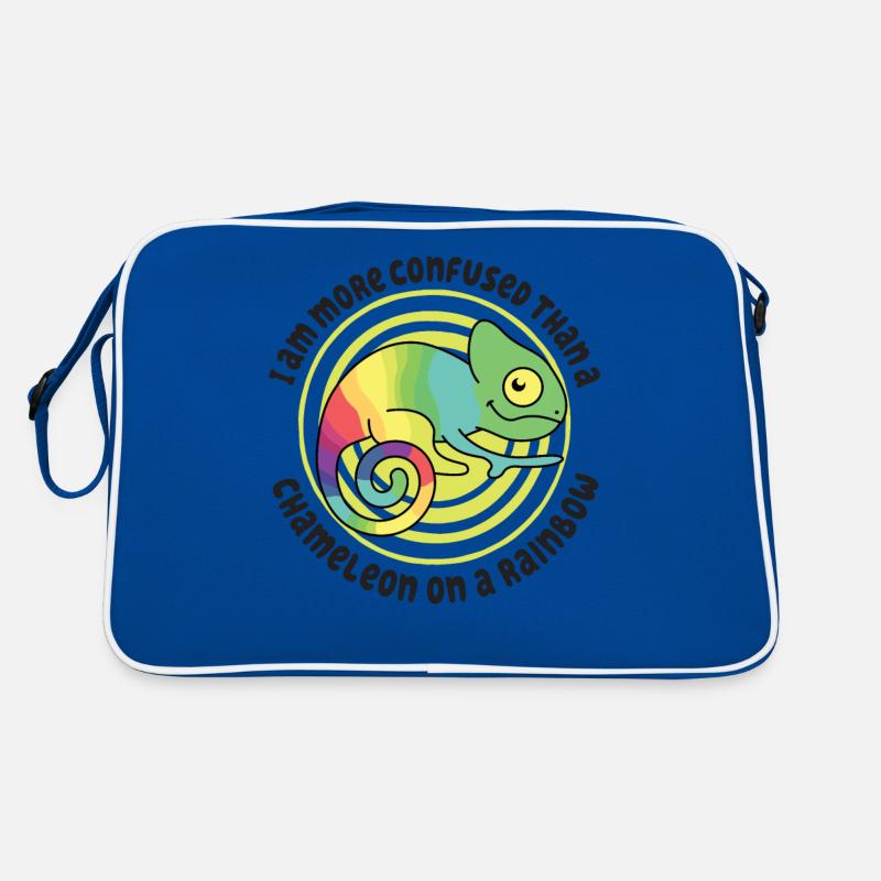 Ich Bin Verwirrter Als Ein Chamäleon Retro Tasche