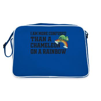 Je suis plus confus qu’un caméléon - Sac Retro - bleu/blanc - Dos