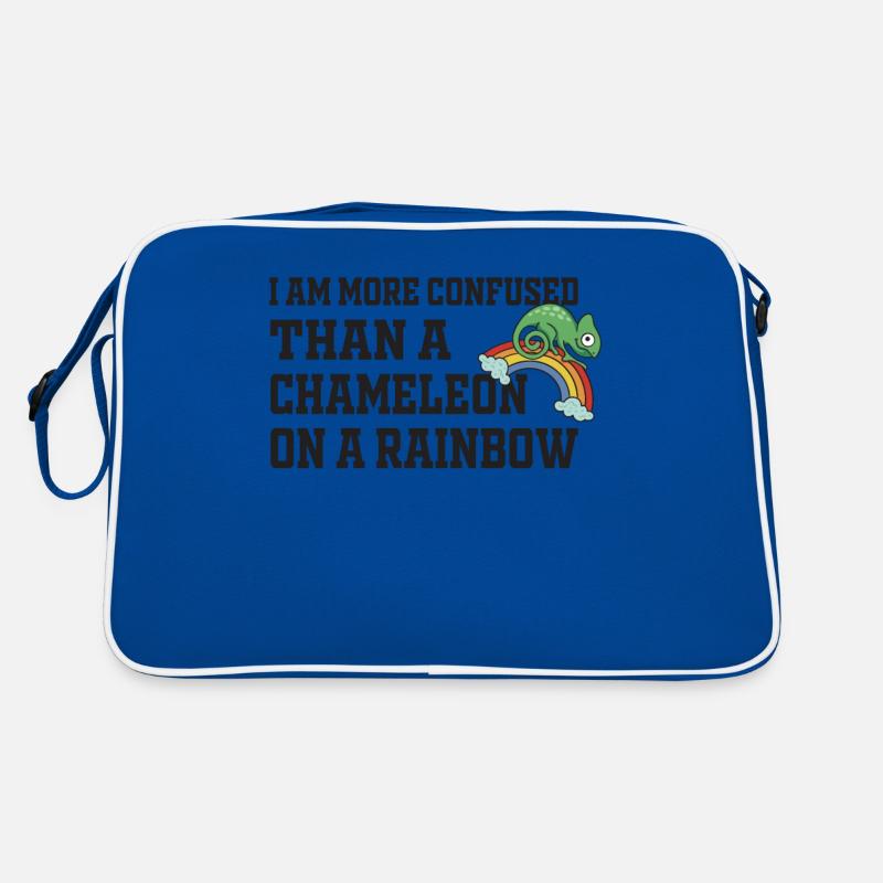 Ich Bin Verwirrter Als Ein Chamäleon Retro Tasche