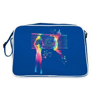 Joueurs de volley-ball Enfants Beach Volley - Sac Retro - bleu/blanc - Dos