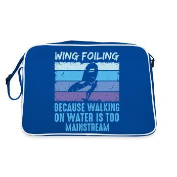 Wing Foil Wingsurfing Retro Foil Wing - Retro Bag - blue/white - Back