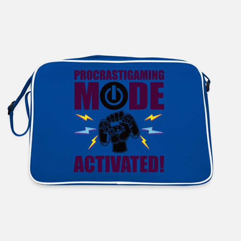 Gamer Procrastimode de jeu activé Sac Retro