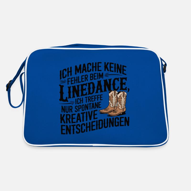 Lindedance Line Dance Line Dancing - Retro Tasche - Blau/Weiß