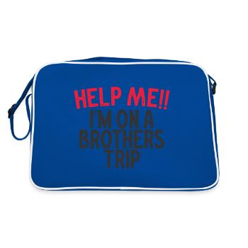 Frères et sœurs, je suis sur le chemin d’un frère - Sac Retro - bleu/blanc - Dos