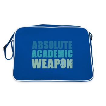 Student Absolute Academic Weapon - Retro Bag - blue/white - Back