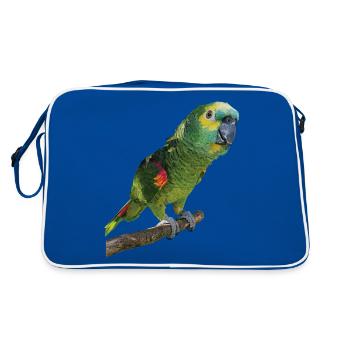 L’amazone à front bleu - Sac Retro - bleu/blanc - Dos