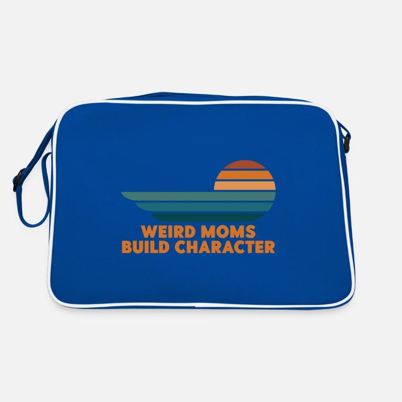 Weird Moms Build Character Retro Tasche