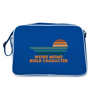 Weird Moms Build Character - Retro Bag - blue/white - Back