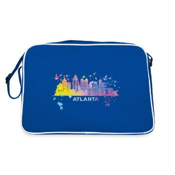 Atlantans Skyline Atlanta - Retro Bag - blue/white - Back