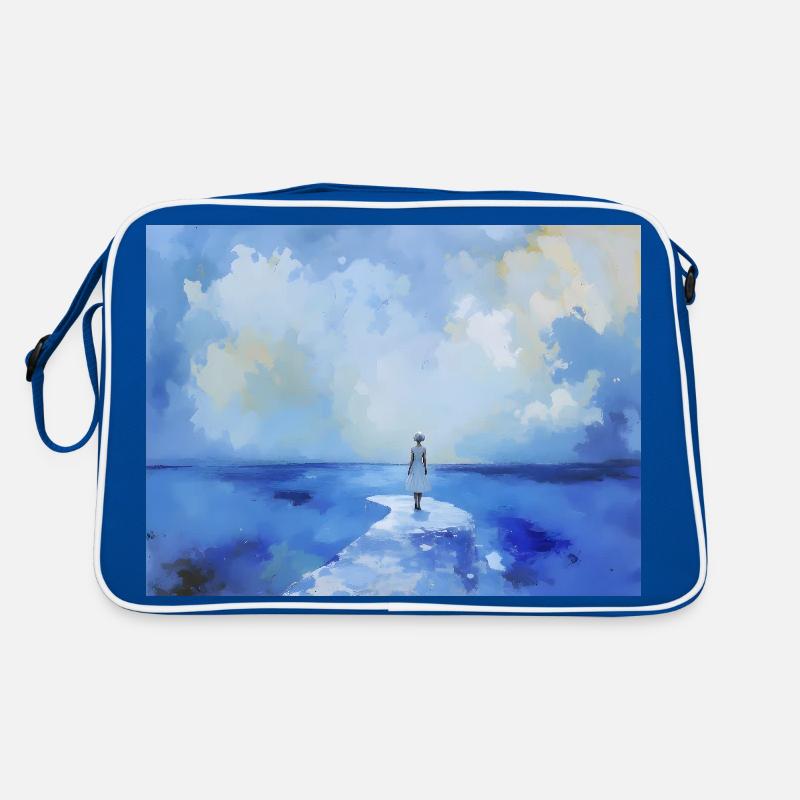 Mama am Strand 7 Retro Tasche