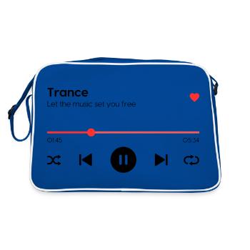 Trance - Retro Bag - blue/white - Back