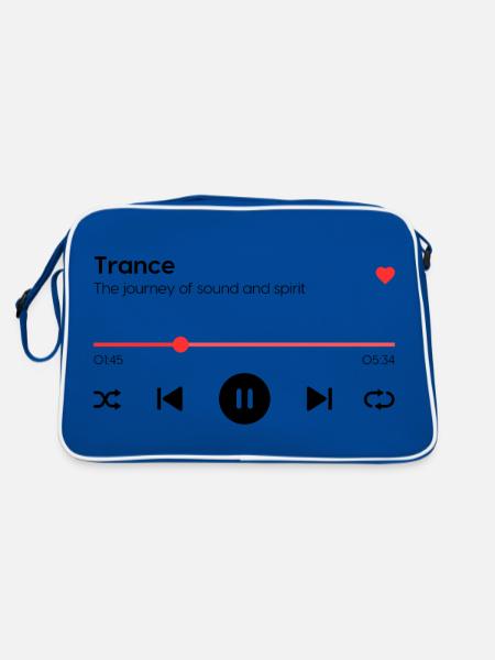 Trance - Retro Bag - blue/white - Back