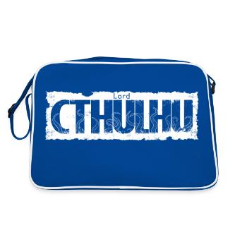 Lord Cthulhu black - Sac Retro - bleu/blanc - Dos