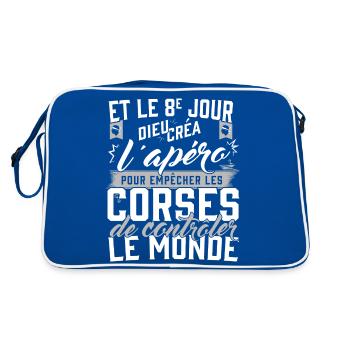 corse apéro - Sac Retro - bleu/blanc - Dos