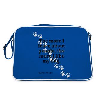 I Like My Dog. - Retro Bag - blue/white - Back