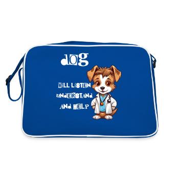Votre guérisseur à fourrure - Sac Retro - bleu/blanc - Dos