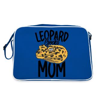 Léopard Gecko Maman Reptile Gardien Gecko Mère - Sac Retro - bleu/blanc - Dos