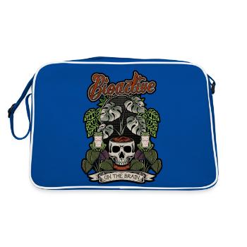 Bioactive On The Brain Reptile Keeper Naturalistic - Retro Bag - blue/white - Back