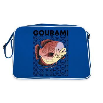 Poisson Gourami Géant Gardien de poissons monstres des années 80 - Sac Retro - bleu/blanc - Dos