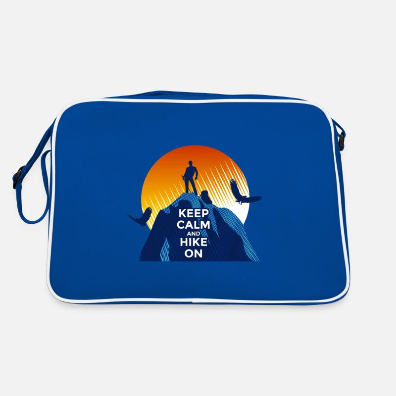 Keep calm and hike on Retro Tasche