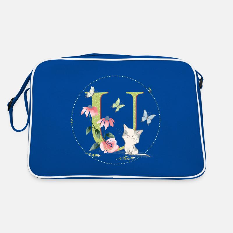 Initial letter U with cat Retro Bag