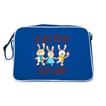 Easter Squad Egg Hunt - Retro Bag - blue/white - Back