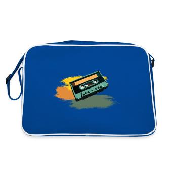 Cassette - Sac Retro - bleu/blanc - Dos