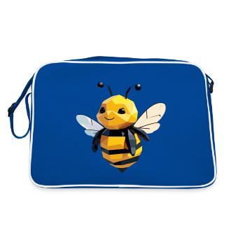 Mignon design polygone bourdon - Sac Retro - bleu/blanc - Dos